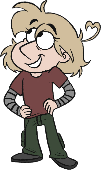 Illustration of Dani looking up and to the left