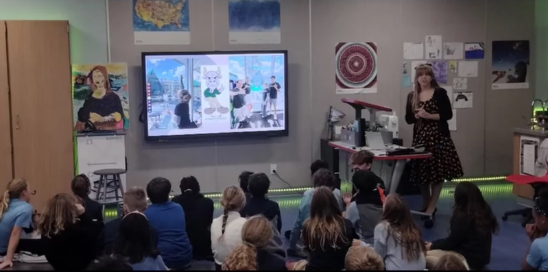 Dani teaching a class