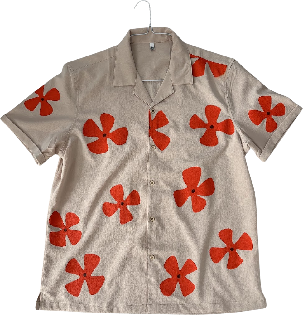 Jaws’ hand-painted Hawaiian shirt