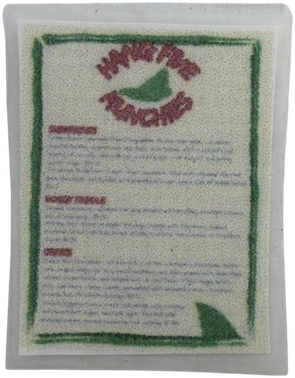 Scale model Christmas menu board, front